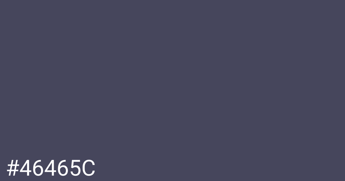 Hex color #46465c graphic