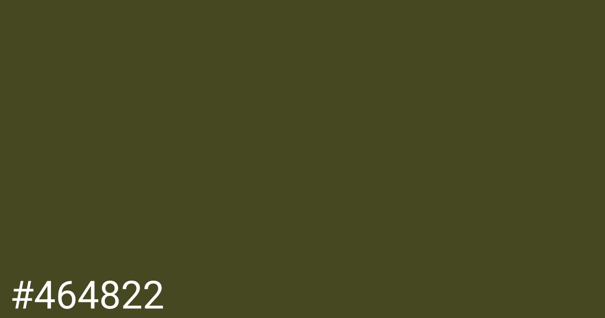 Hex color #464822 graphic