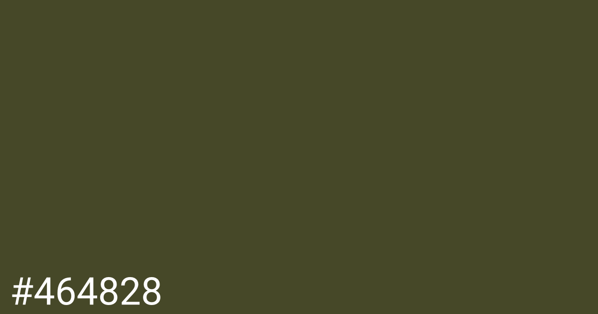 Hex color #464828 graphic