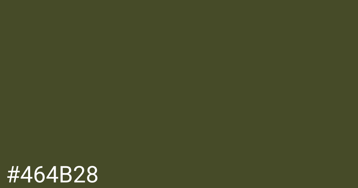 Hex color #464b28 graphic