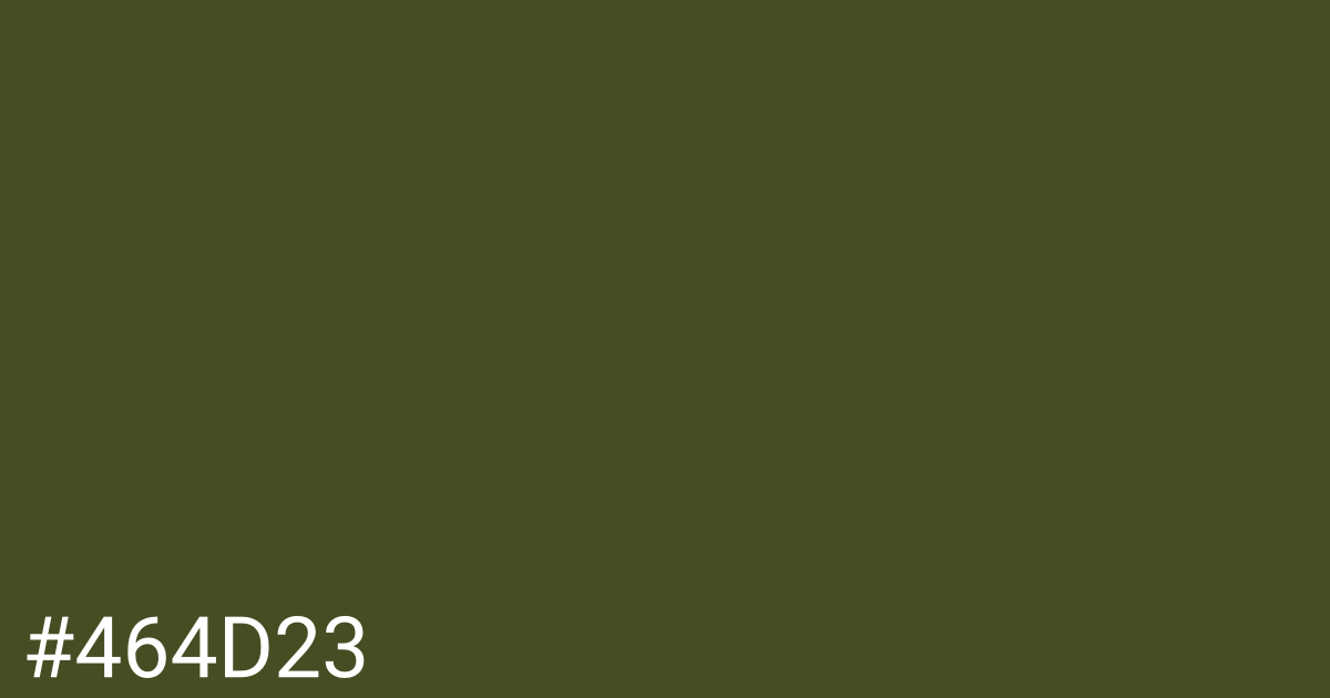 Hex color #464d23 graphic