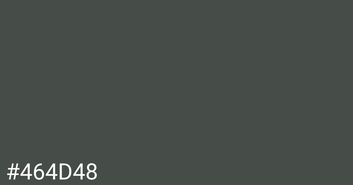 Hex color #464d48 graphic