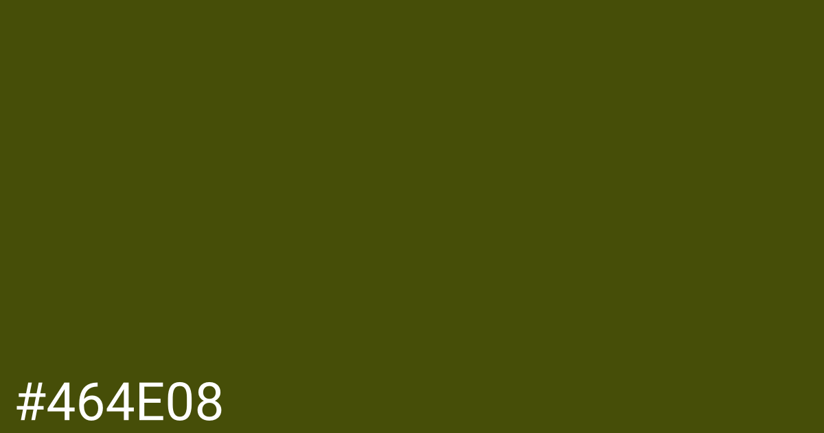 Hex color #464e08 graphic