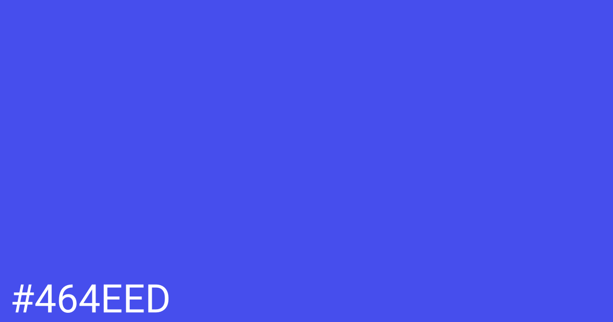 Hex color #464eed graphic