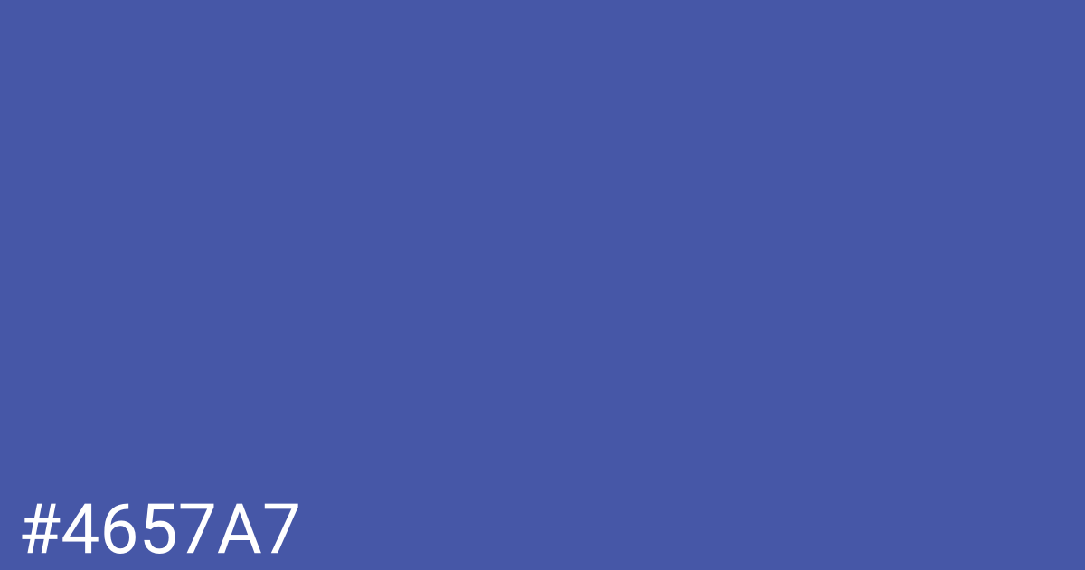Hex color #4657a7 graphic
