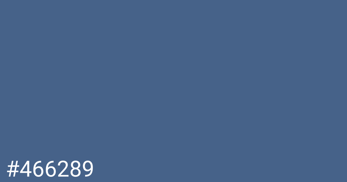 Hex color #466289 graphic