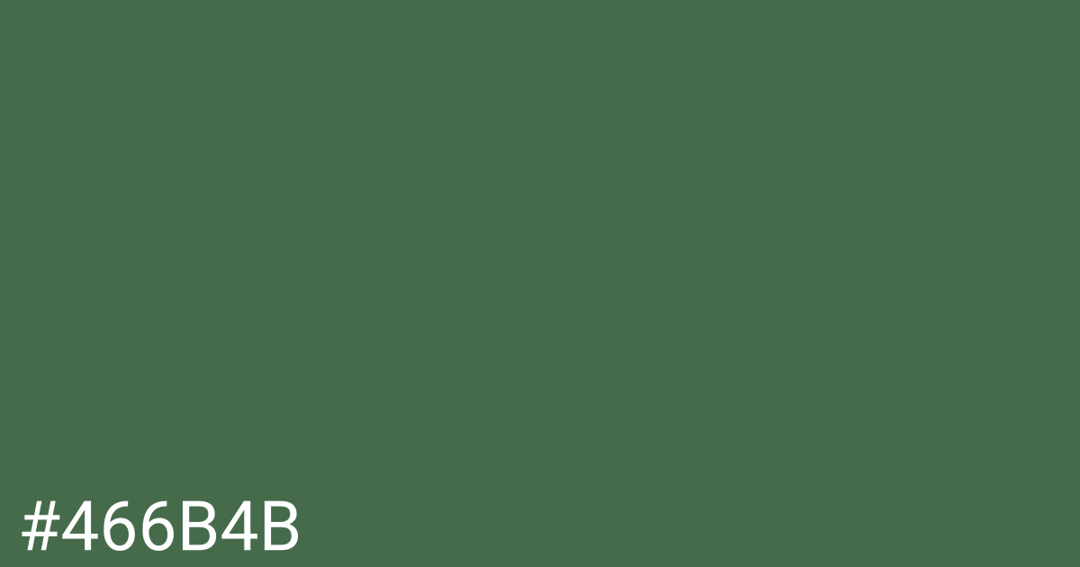 Hex color #466b4b graphic