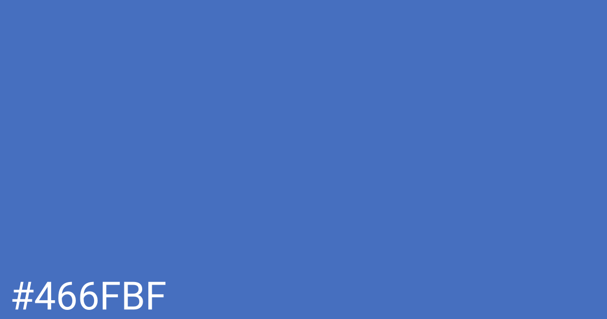Hex color #466fbf graphic