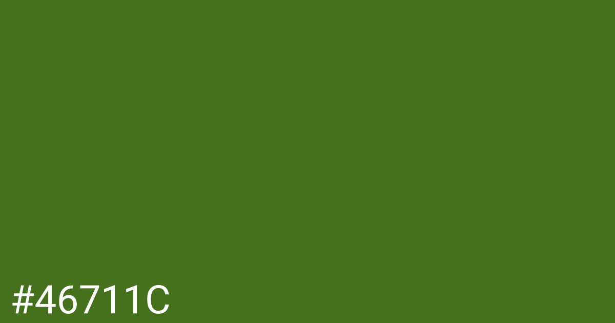 Hex color #46711c graphic