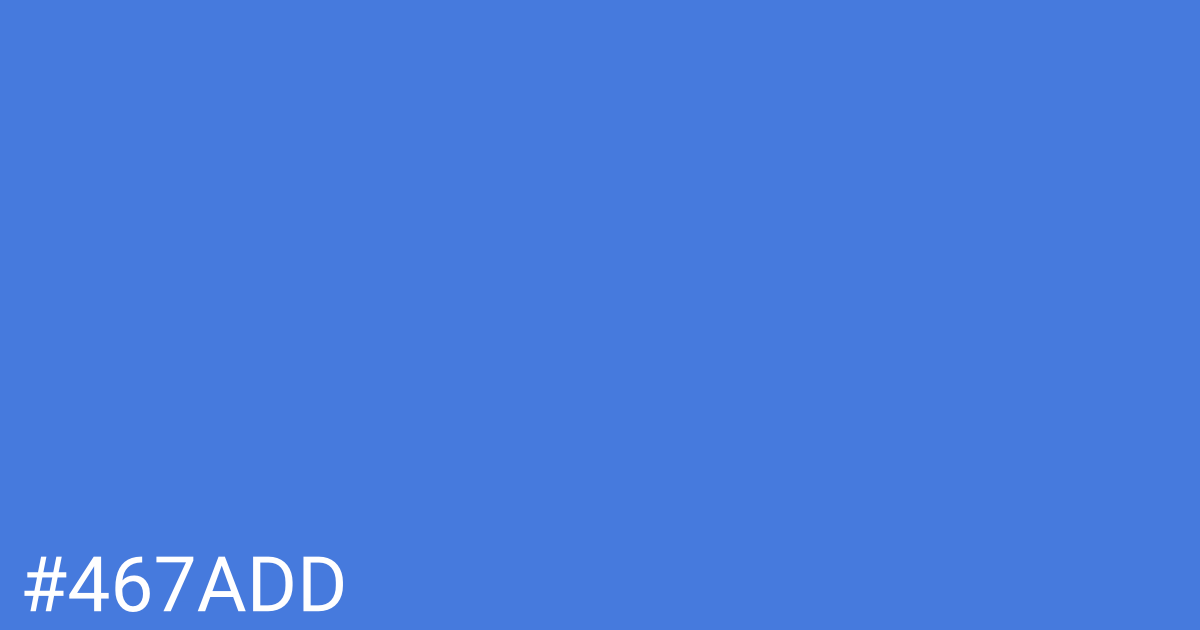 Hex color #467add graphic