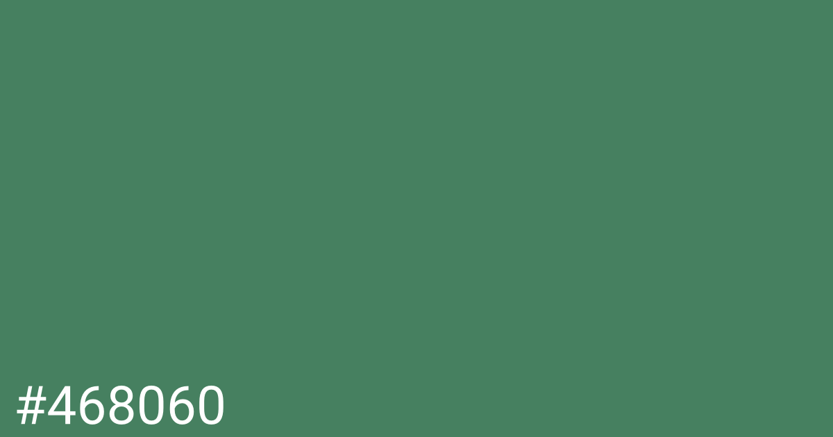 Hex color #468060 graphic