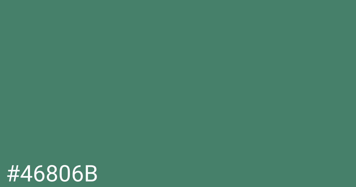 Hex color #46806b graphic