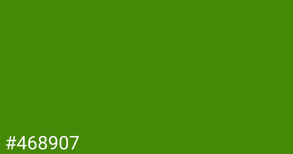 Hex color #468907 graphic