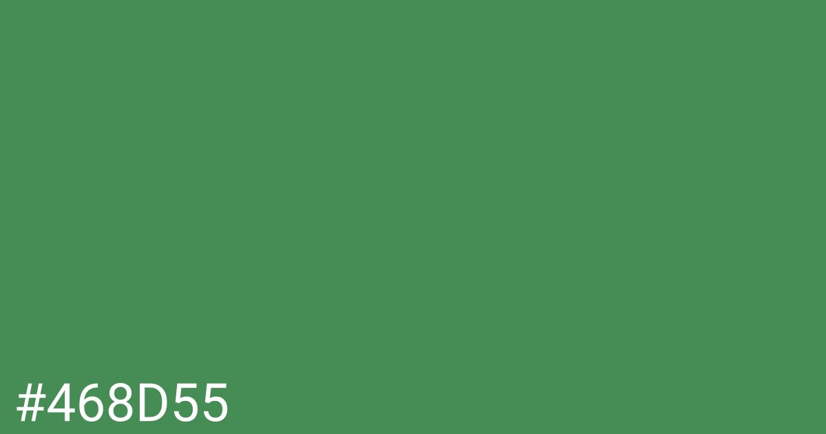 Hex color #468d55 graphic