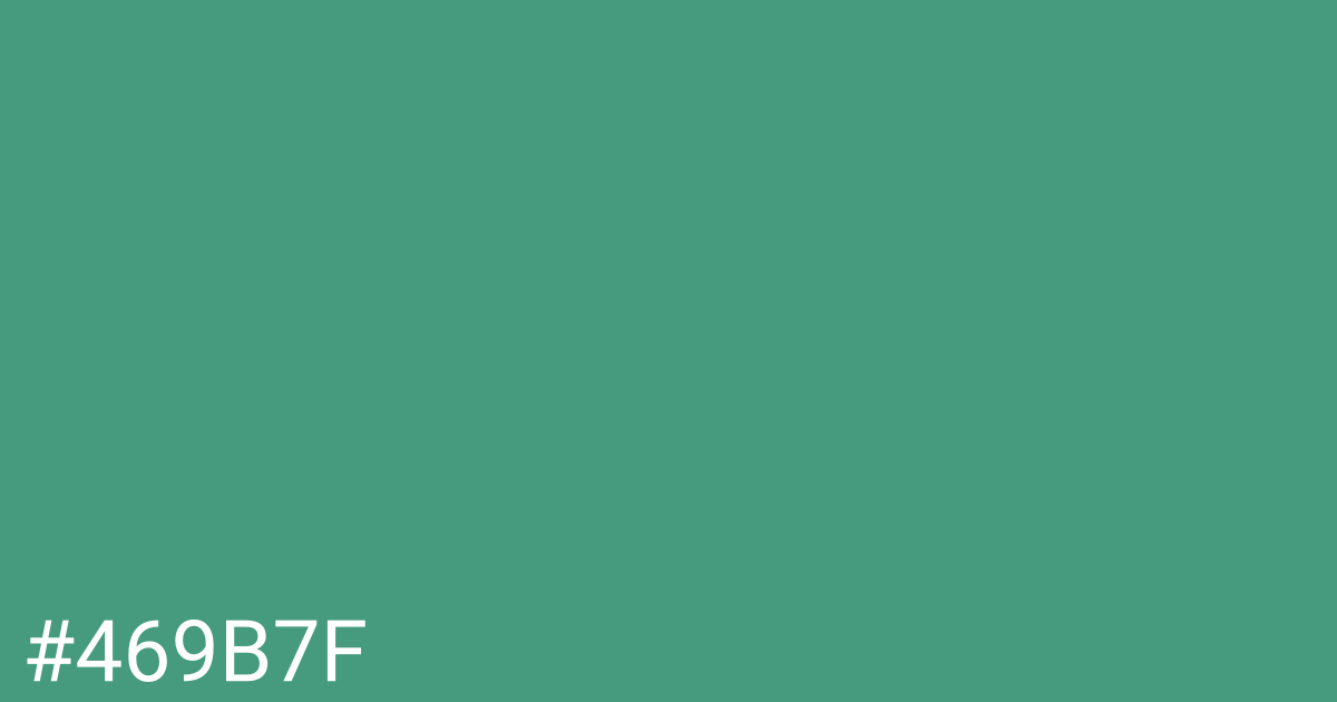 Hex color #469b7f graphic