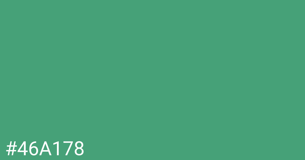 Hex color #46a178 graphic