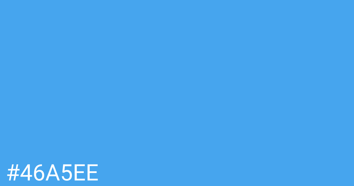 Hex color #46a5ee graphic