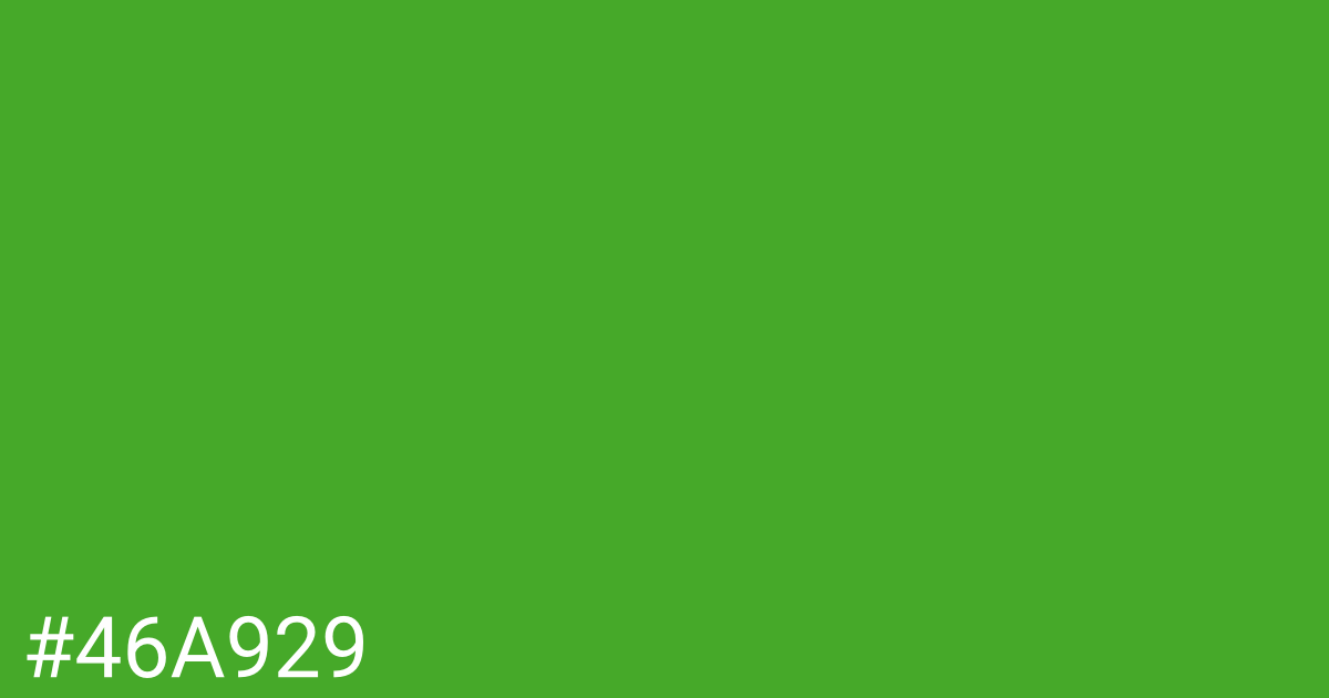 Hex color #46a929 graphic