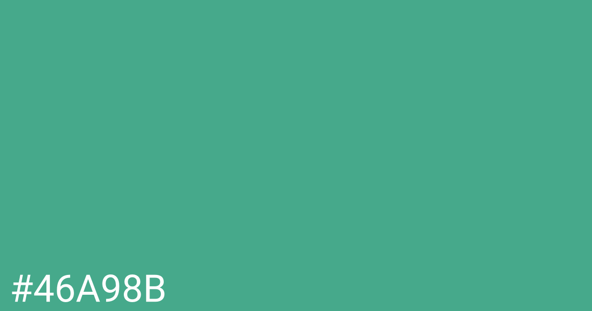 Hex color #46a98b graphic