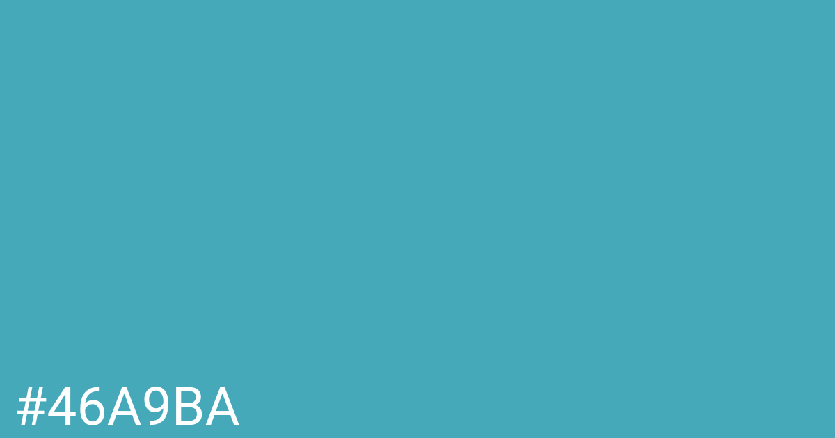 Hex color #46a9ba graphic