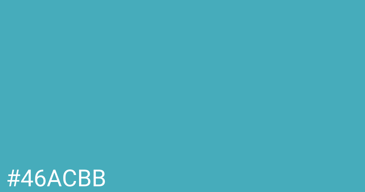 Hex color #46acbb graphic