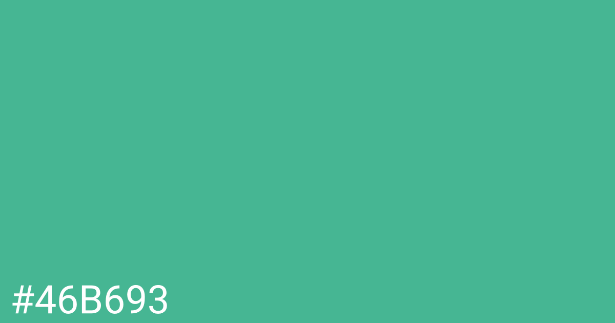 Hex color #46b693 graphic