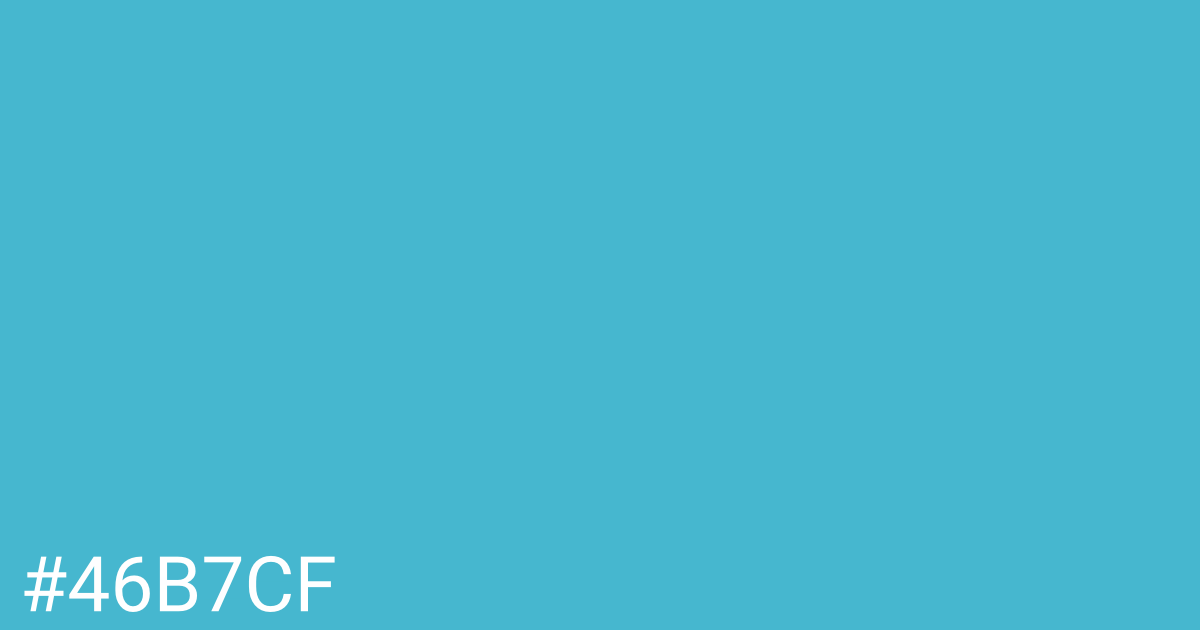 Hex color #46b7cf graphic