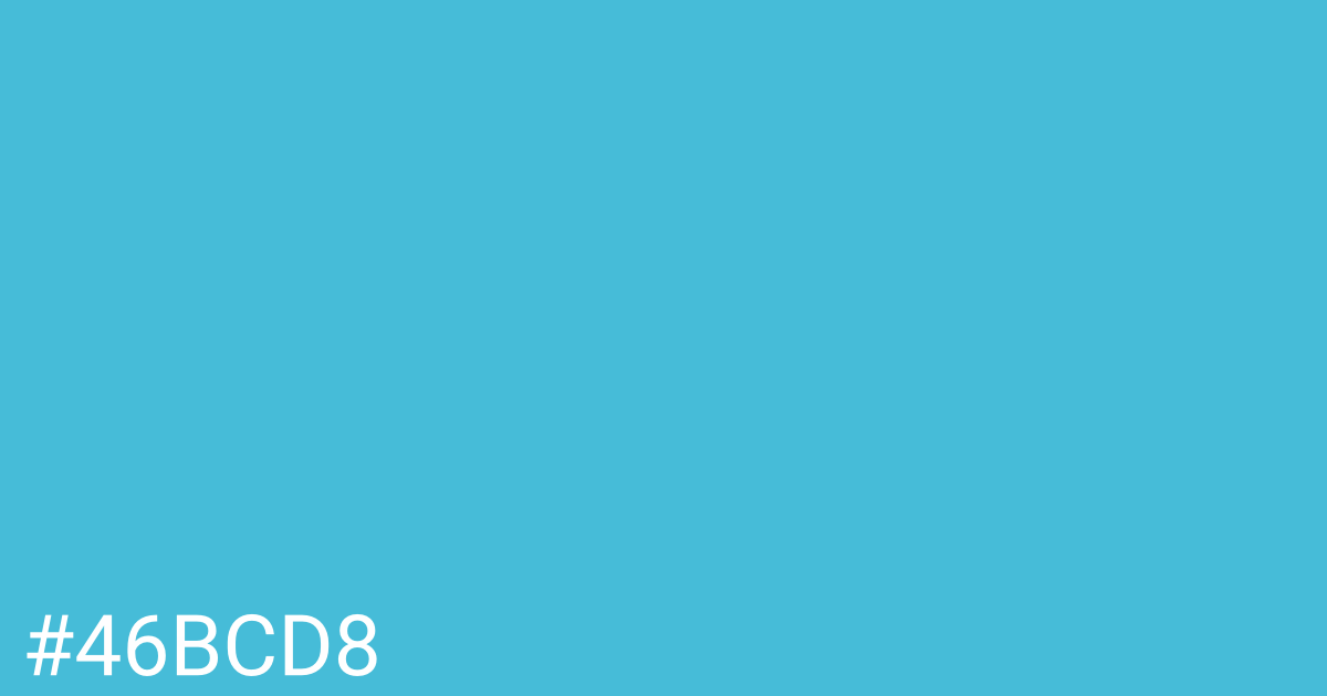 Hex color #46bcd8 graphic