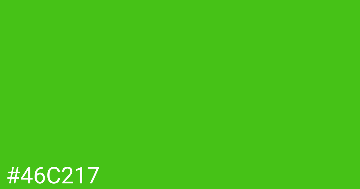 Hex color #46c217 graphic