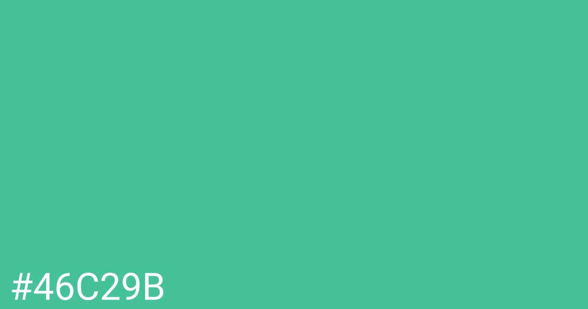 Hex color #46c29b graphic