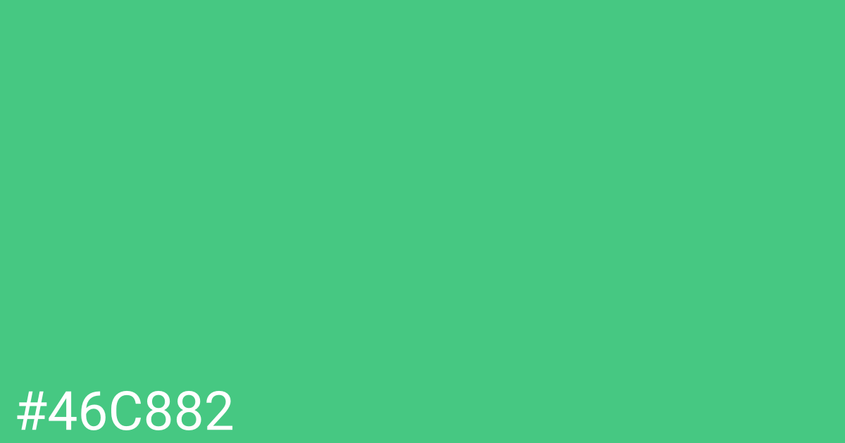 Hex color #46c882 graphic