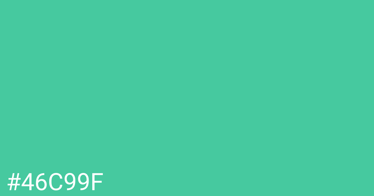 Hex color #46c99f graphic