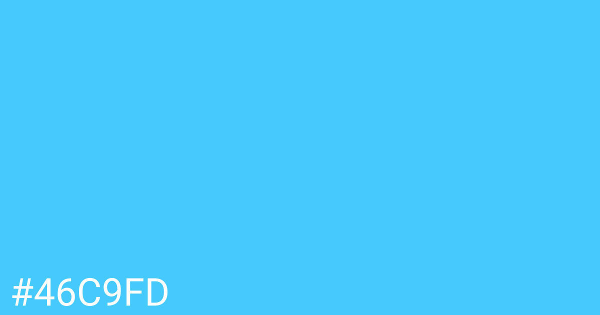 Hex color #46c9fd graphic