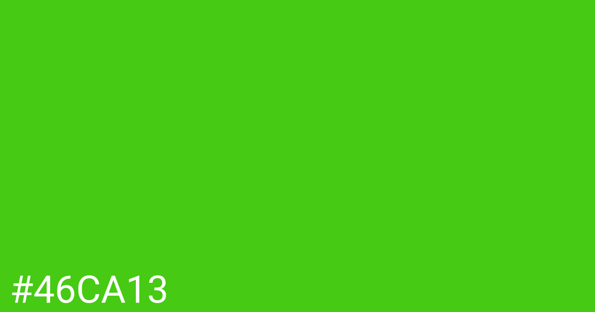 Hex color #46ca13 graphic