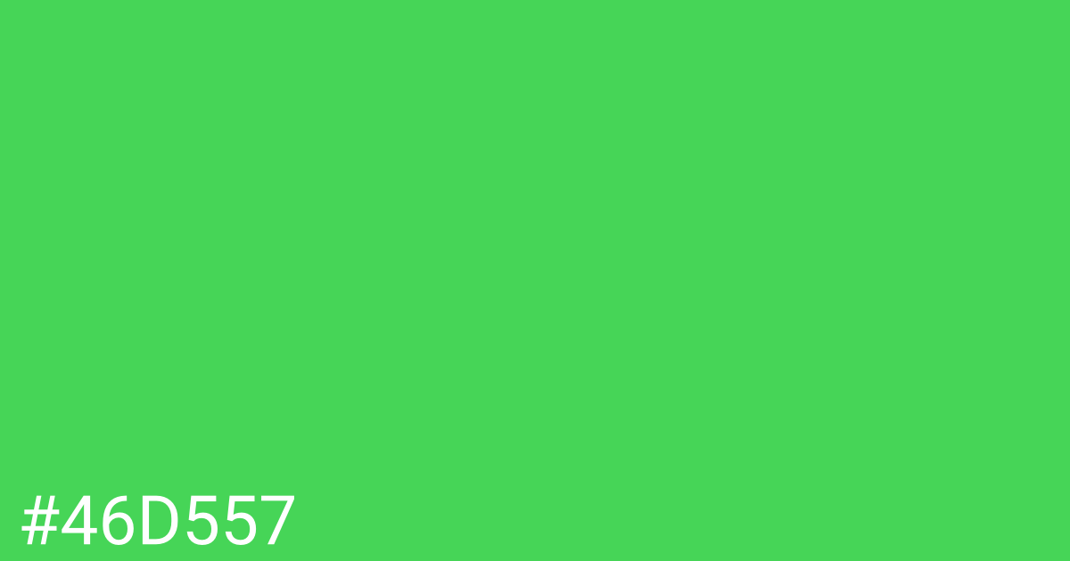 Hex color #46d557 graphic