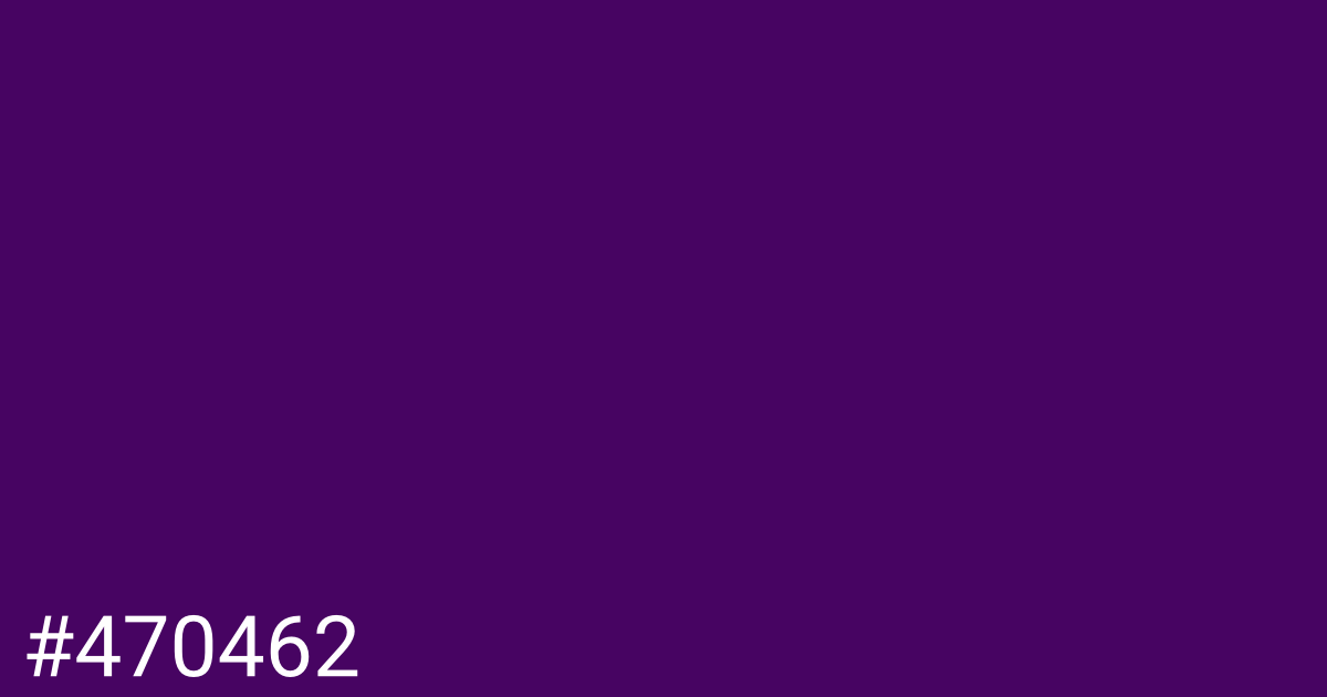 Hex color #470462 graphic