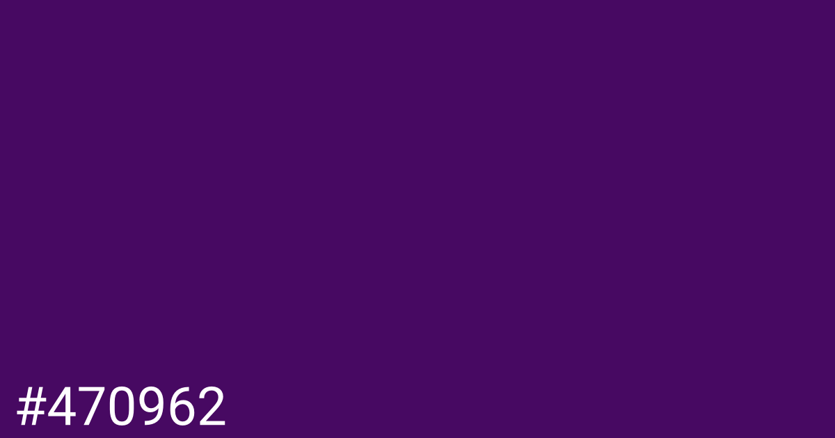 Hex color #470962 graphic