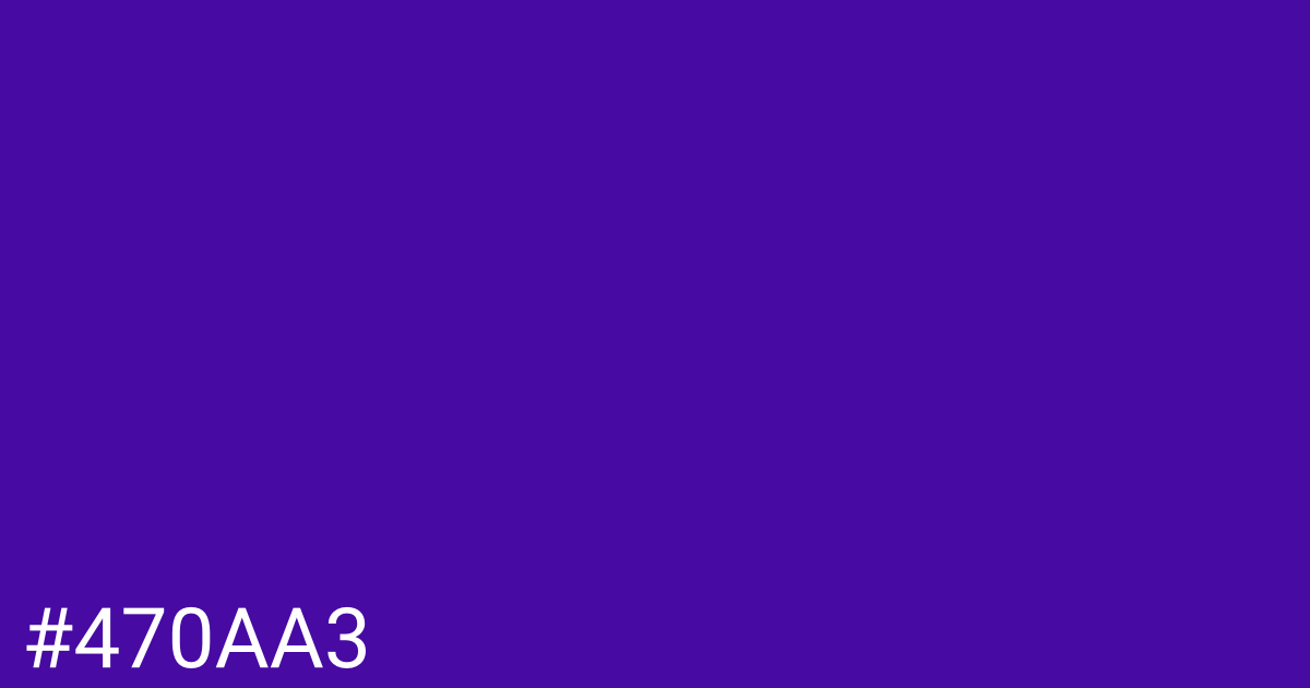 Hex color #470aa3 graphic