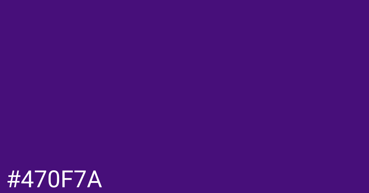 Hex color #470f7a graphic