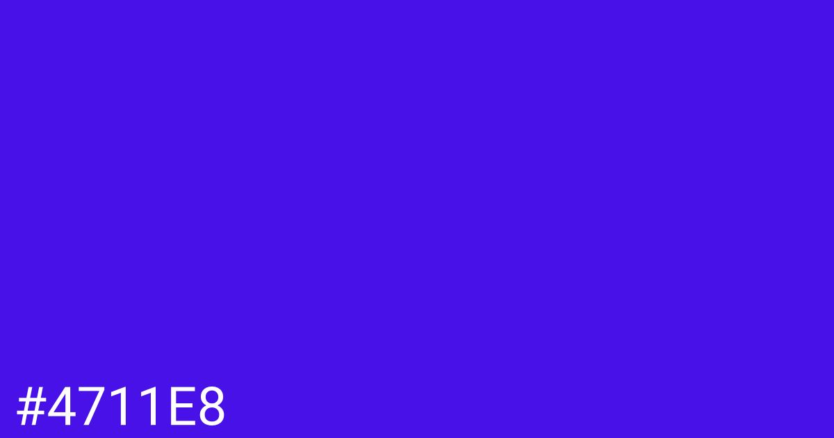 Hex color #4711e8 graphic