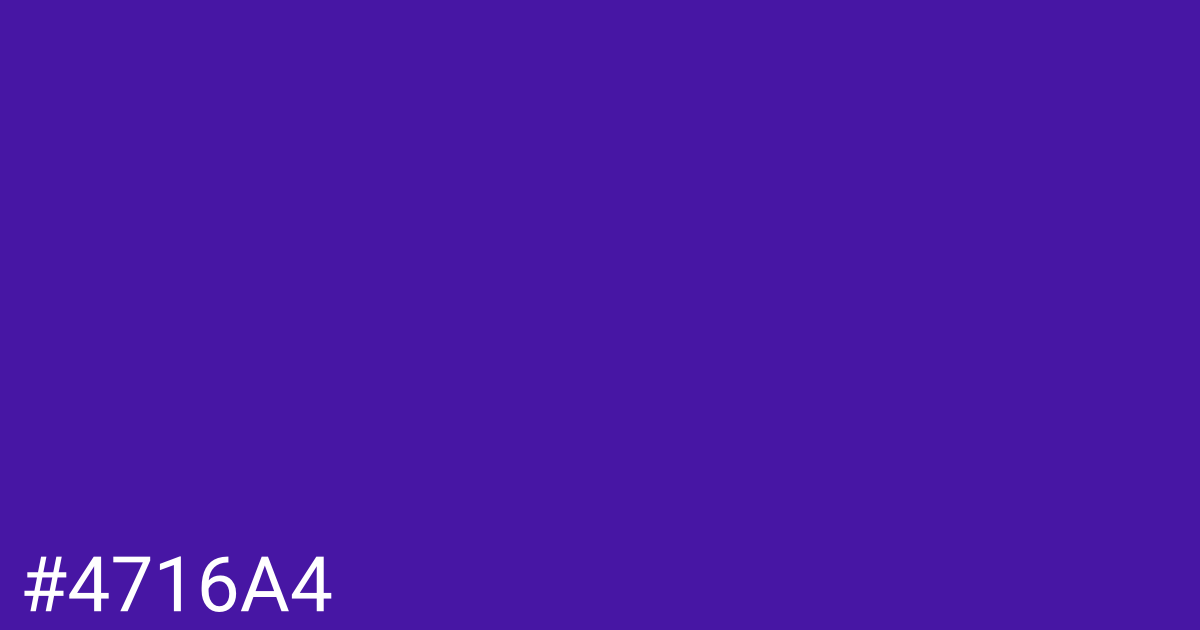 Hex color #4716a4 graphic