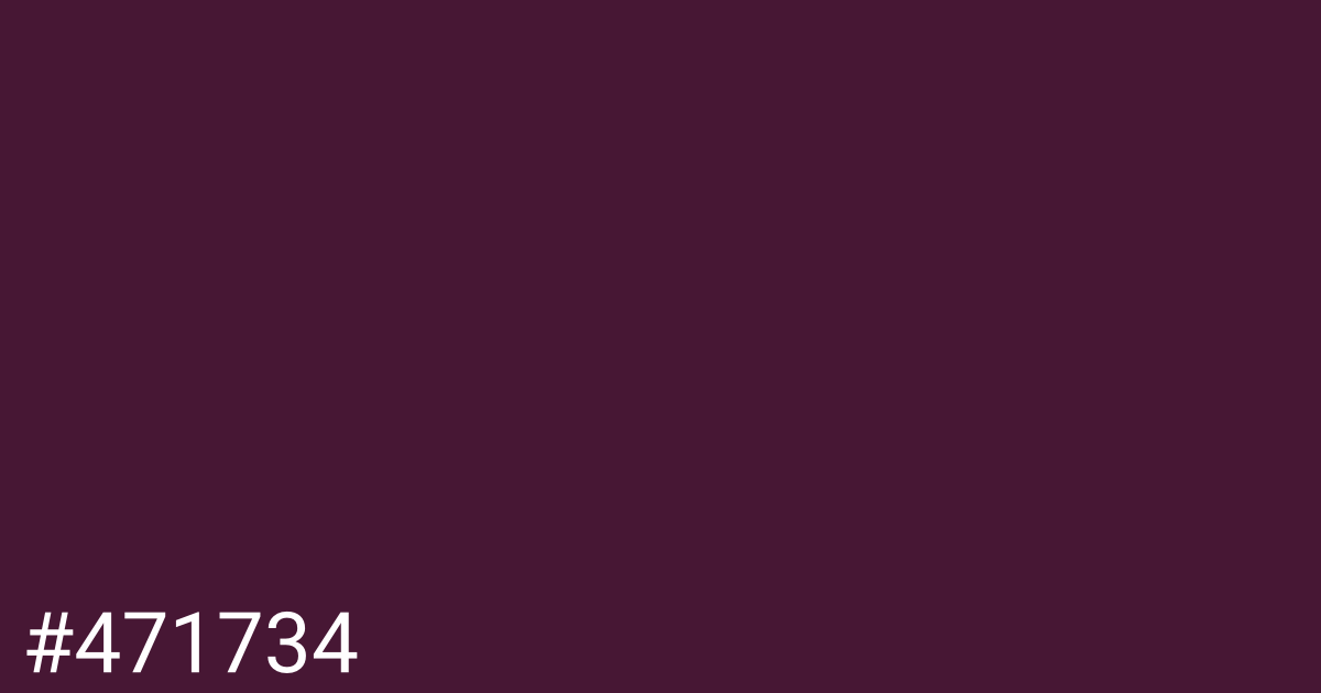 Hex color #471734 graphic