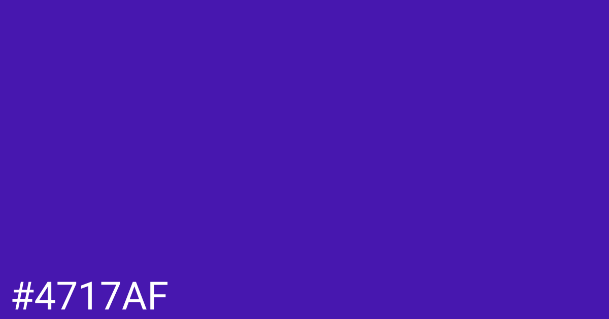 Hex color #4717af graphic