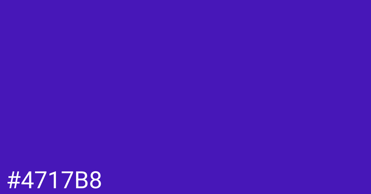 Hex color #4717b8 graphic