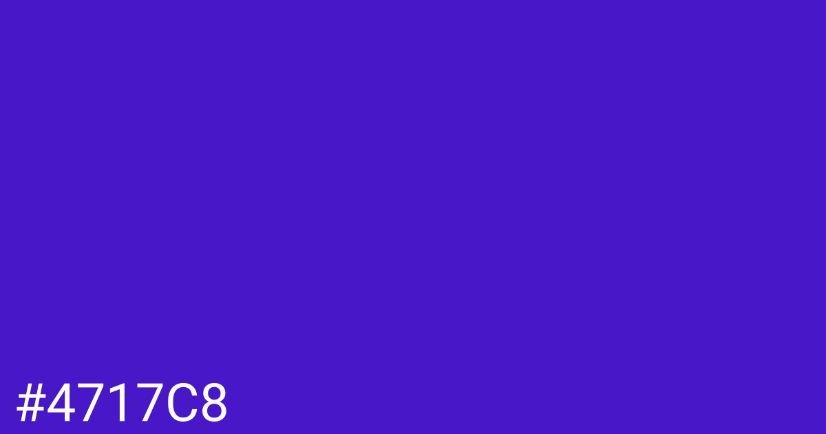 Hex color #4717c8 graphic