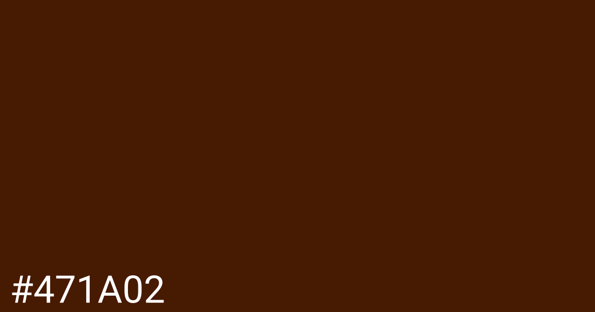 Hex color #471a02 graphic