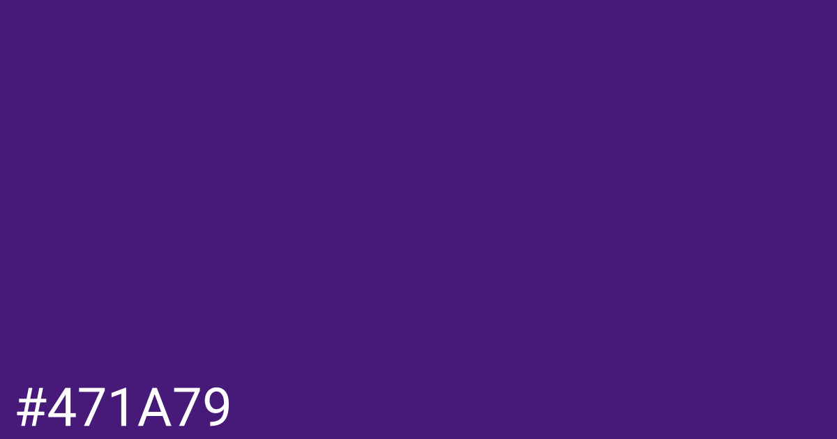 Hex color #471a79 graphic