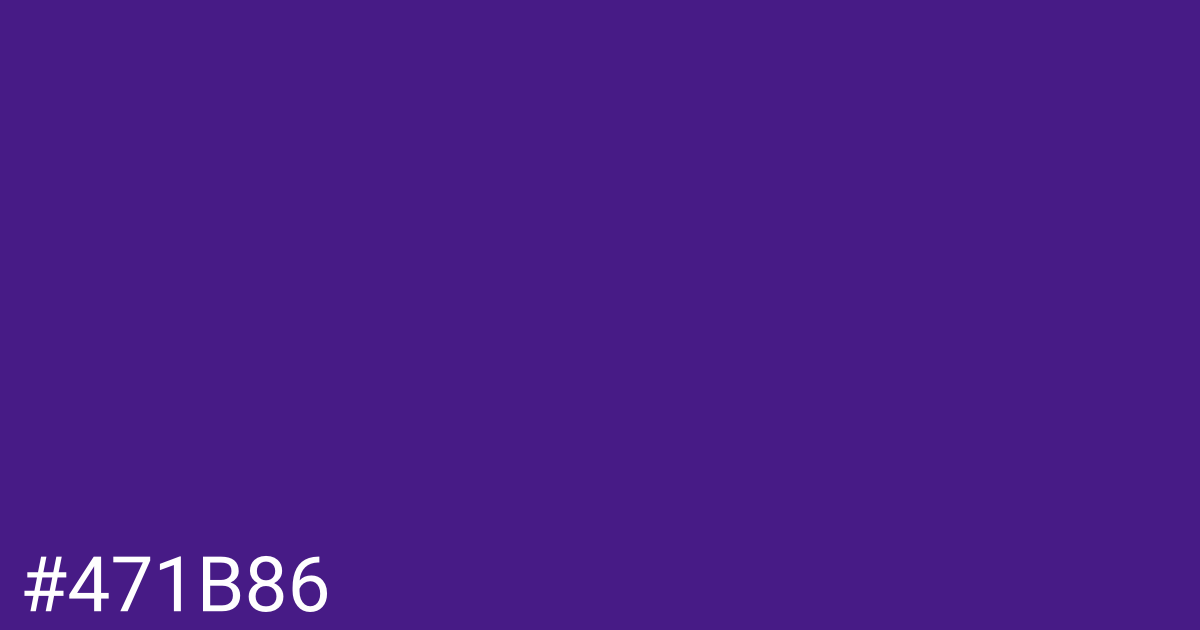 Hex color #471b86 graphic