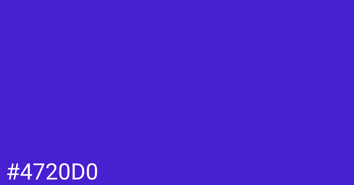 Hex color #4720d0 graphic