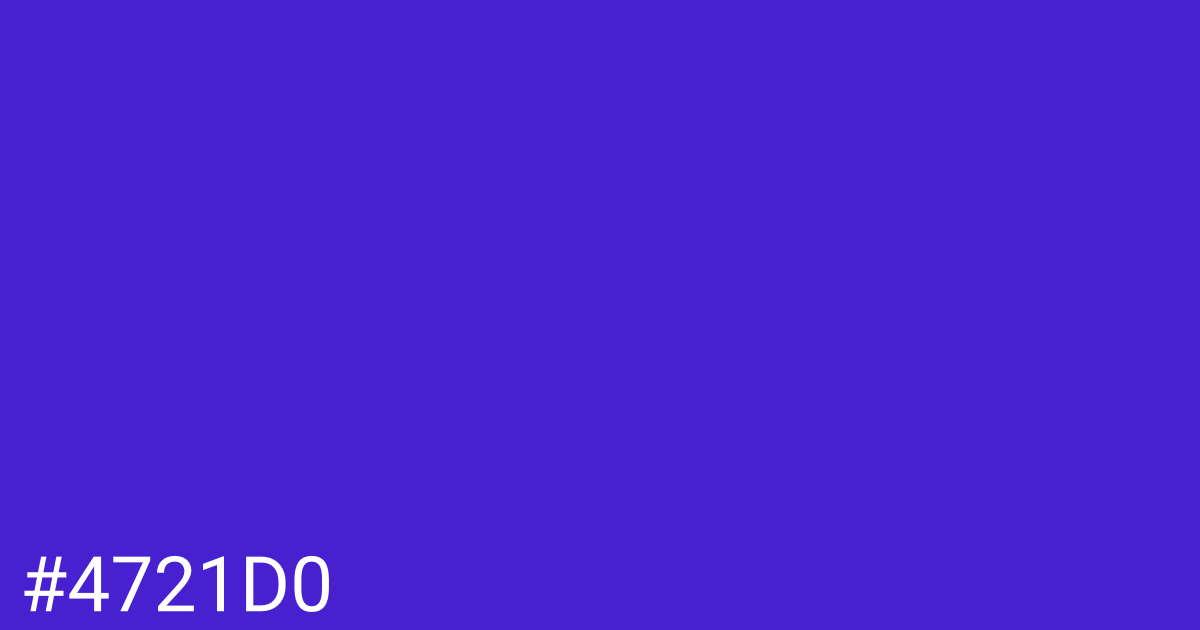 Hex color #4721d0 graphic